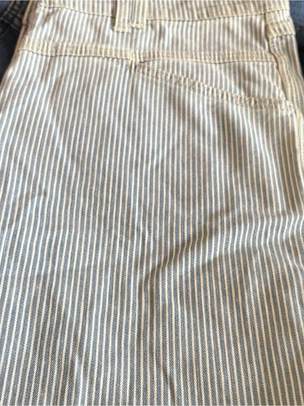 Closet Light Blue and White Striped Chinos